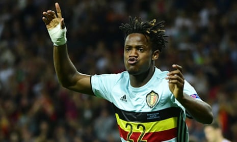 Michy Batshuayi scored in Belgium’s Euro 2016 last-16 win over Hungary and now looks set to leave Marseille for the Premier League with Chelsea. 