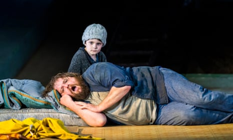 A supremely lyrical Grimes: Allan Clayton  and Cruz Fitz (the apprentice) in Peter Grimes by Benjamin Britten at the Royal Opera House.