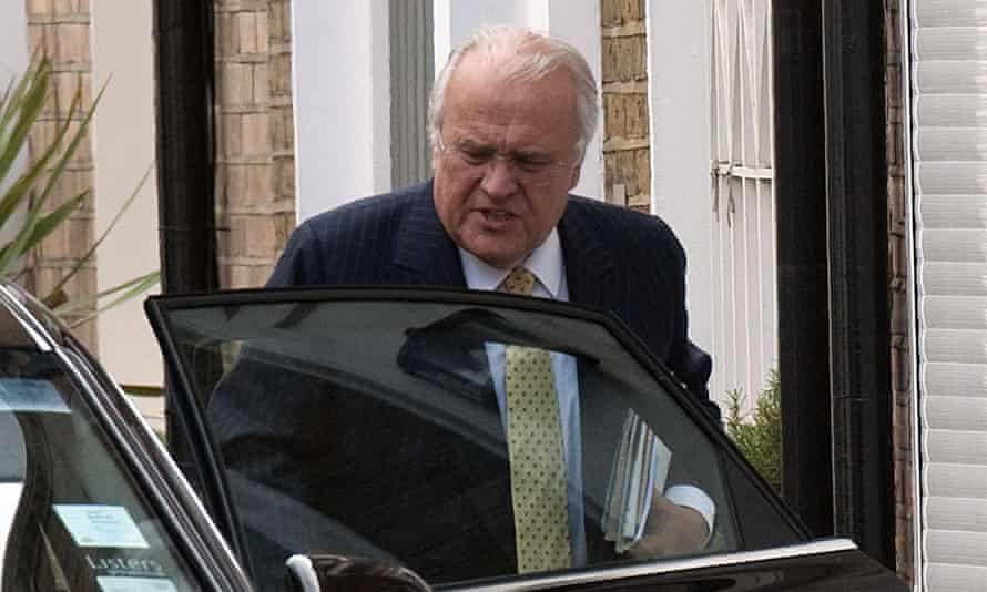 Tory donor David Rowland getting into car