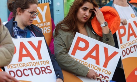 Junior and senior doctors in England take part in a joint strike action for the first time in pay dispute in September 2023.