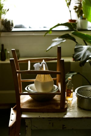 straining some ricotta