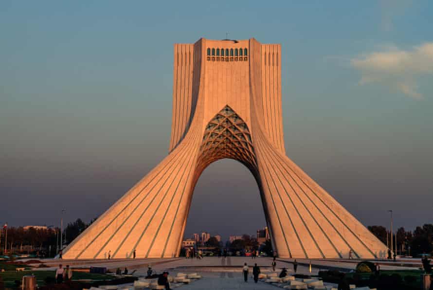 The Azadi Tower in 1971