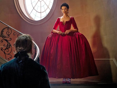 Business casual … Claire in Paris to see the king.