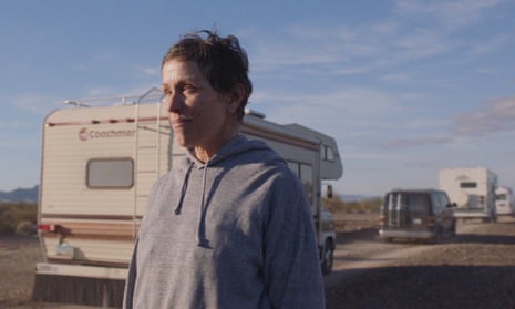 On the road to glory? … Frances McDormand in Nomadland.