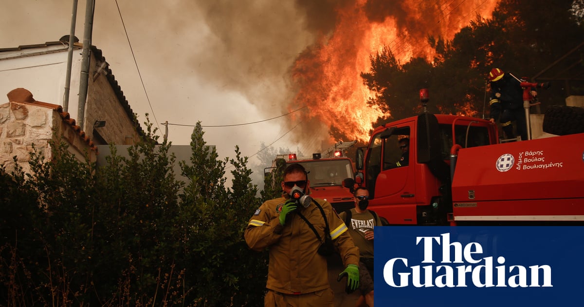 Residents evacuated as wildfire on outskirts of Athens threatens homes