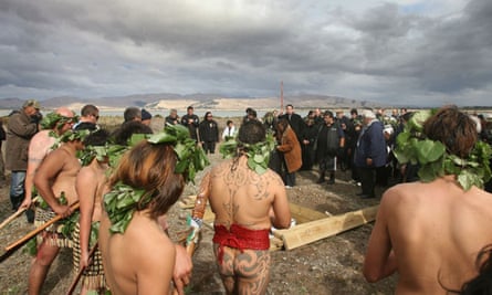 Members of the Rangitāne o Wairau tribe in New Zealand conduct a ceremony to repatriate the stolen remains of their ancestors