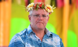 Scott Morrison at the Pacific Islands Forum in Tuvalu