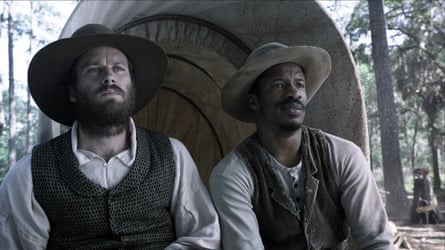 Armie Hammer, left, and Nate Parker in a scene from The Birth of a Nation.