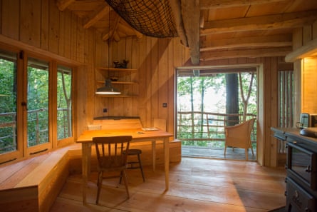 Into the woods: a forest cabin in East Sussex where guests contribute to their stay | Glamping 2 Dumbledore's handcrafted interior