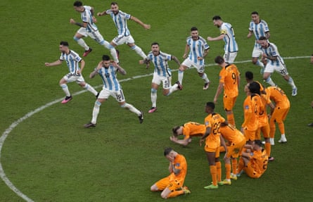 Les joueurs argentins donnent le gros lot après le penalty de Lautaro Martínez