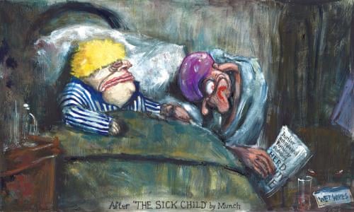Martin Rowson On Boris Johnson Laid Low By Coronavirus Cartoon Opinion The Guardian