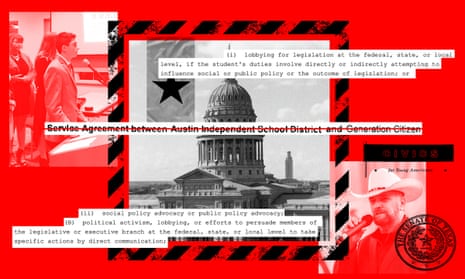 Texas students civics collage