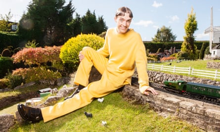 Platform performer: Francis wears sweater and trousers by lanvin.com; shoes by erdem.com; socks by londonsockcompany.com.