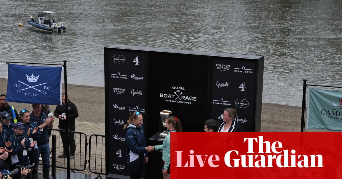 The Boat Races 2026 – live updates as Oxford face Cambridge on the Thames
