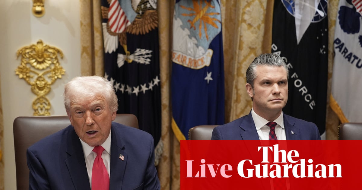 Hegseth says he ‘didn’t stick around’ to watch second strike on alleged drug boat; Trump vows land strikes on cartels are coming ‘very soon’ – live