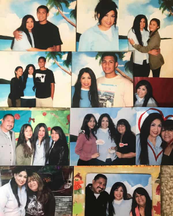 A collage of portraits of Corene De La Cruz.