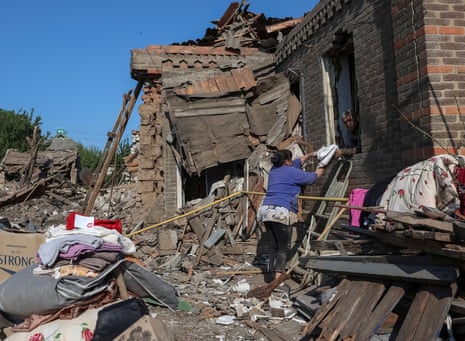 Aftermath of Russian missile and drone attack in the city of Kramatorsk in the Donetsk region of Ukraine on 3 June 2025.