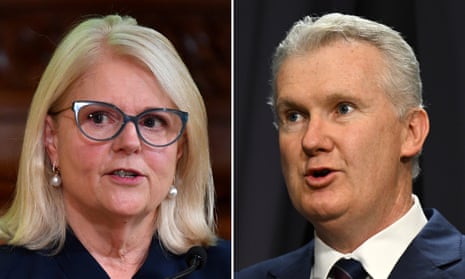 Liberal MP Karen Andrews and Labor’s Tony Burke