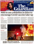 Guardian front page, Monday 30 November 2020