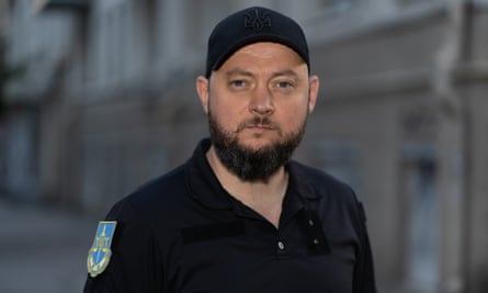 Maksym Blokhin, 41, a war crimes military prosecutor in Kharkiv