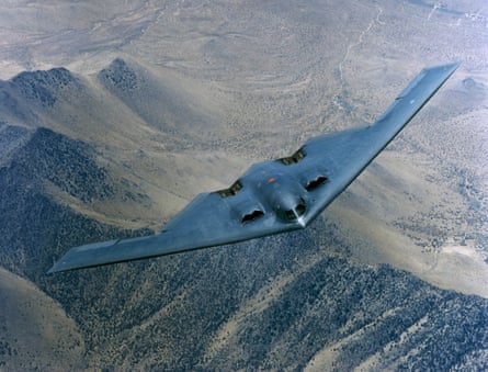File photo of batwing B-2 stealth bomber.