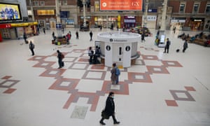 Victoria station in London on 19 March, after the lockdown was announced.