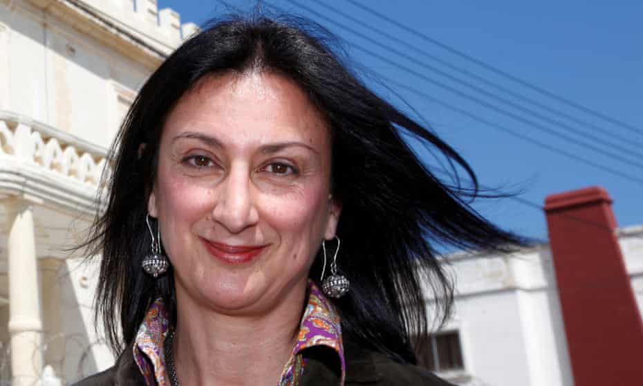 Daphne Caruana Galizia was killed by a car bomb after exposing corruption.