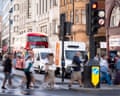 A view of Oxford Street, central London.