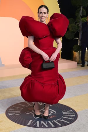 Sarah Paulson arrives for the Vanity Fair Oscar Party