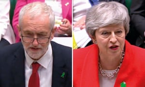 Jeremy Corbyn and Theresa May: âTalking in vague metaphors.â