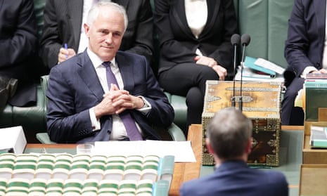 The prime minister, Malcolm Turnbull, and the leader of the opposition, Bill Shorten, during question time on Tuesday.
