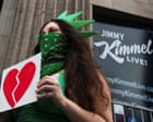 Trump celebrates Jimmy Kimmel suspension as some networks replace show with Charlie Kirk tribute – US politics live