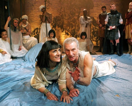 With Harriet Walter in Antony and Cleopatra at the Swan Theatre in Stratford upon Avon in 2006