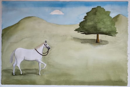 Noel McKenna’s water colour painting of a horse