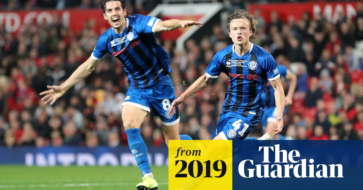 Rochdale Teenager Luke Matheson On Scoring At Manchester United Video Football The Guardian