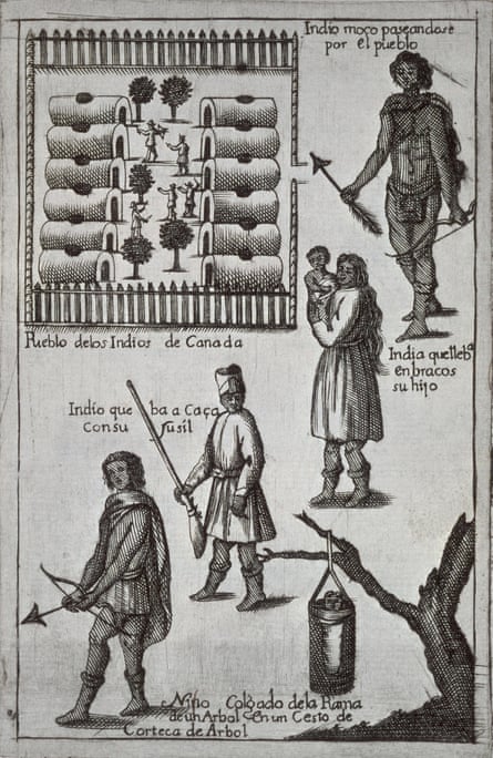 Illustrations from the Nouveaux voyages du Baron de Lahontan dans l’Amérique Septentrionale, 1703.