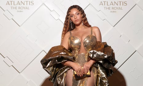 Beyoncé attends the Atlantis the Royal launch in Dubai last weekend.