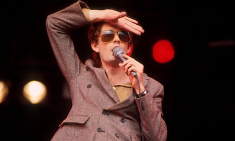 Jarvis Cocker at Glastonbury Festival in 1994. 