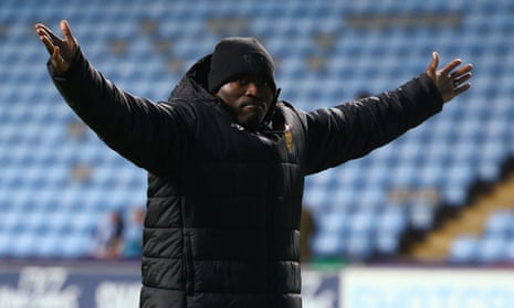 George Elokobi looks to get some noise from the Maidstone fans.