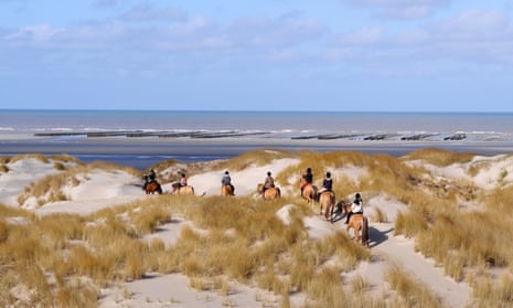 Horse riding in the Baie de Somme.