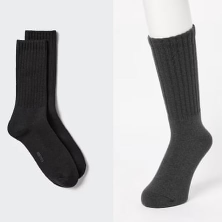 uniqlo mens HEATTECH Socks Ribbed