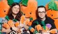 Jayne McGibbon Peberdy and her son Matthew have a huge collection of Kevin the Carrot merch from Aldi