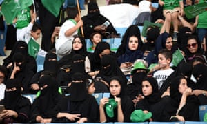www.theguardian.com  -  Saudi Arabia to allow women into sports stadiums as reform push intensifies https://www.theguardian.com/world/2017/sep/24/saudi-arabia-allows-women-into-stadium-as-it-steps-up-reforms
