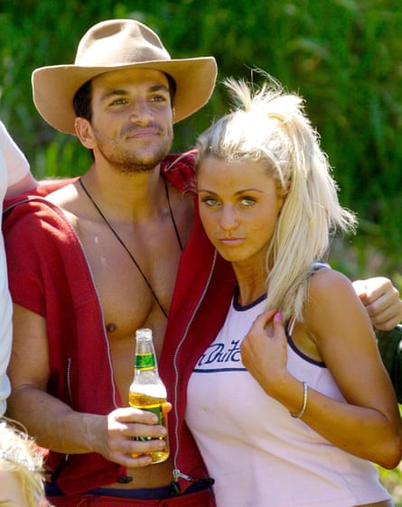 Peter Andre and Katie Price on I’m a Celebrity in 2004
