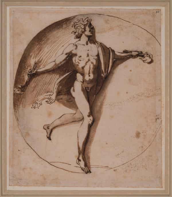 ‘Sharp yet lusciously shaded’ … The drawing Dancing Votary of Bacchus, about 1630-5.