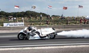 Force of Nature,’ a steam-powered rocket motorbike.