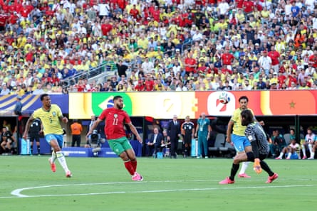 Ismael Saibari opens the scoring for Morocco