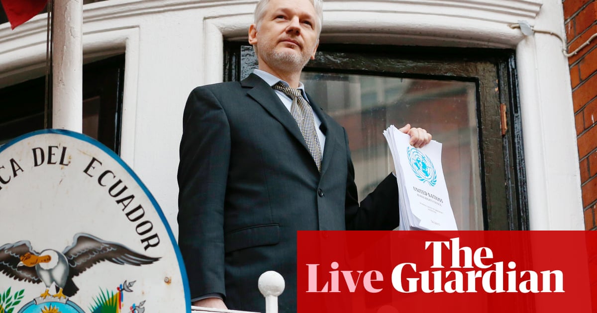 Julian Assange hails 'sweet victory' of UN report – as it happened