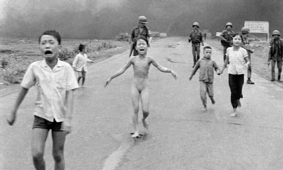 Nick Ut’s ‘Napalm Girl’ photograph, which altered the course of the Vietnam war. Ho Thi Hien was the girl on the right.