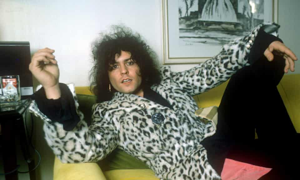 Marc Bolan in leopard print